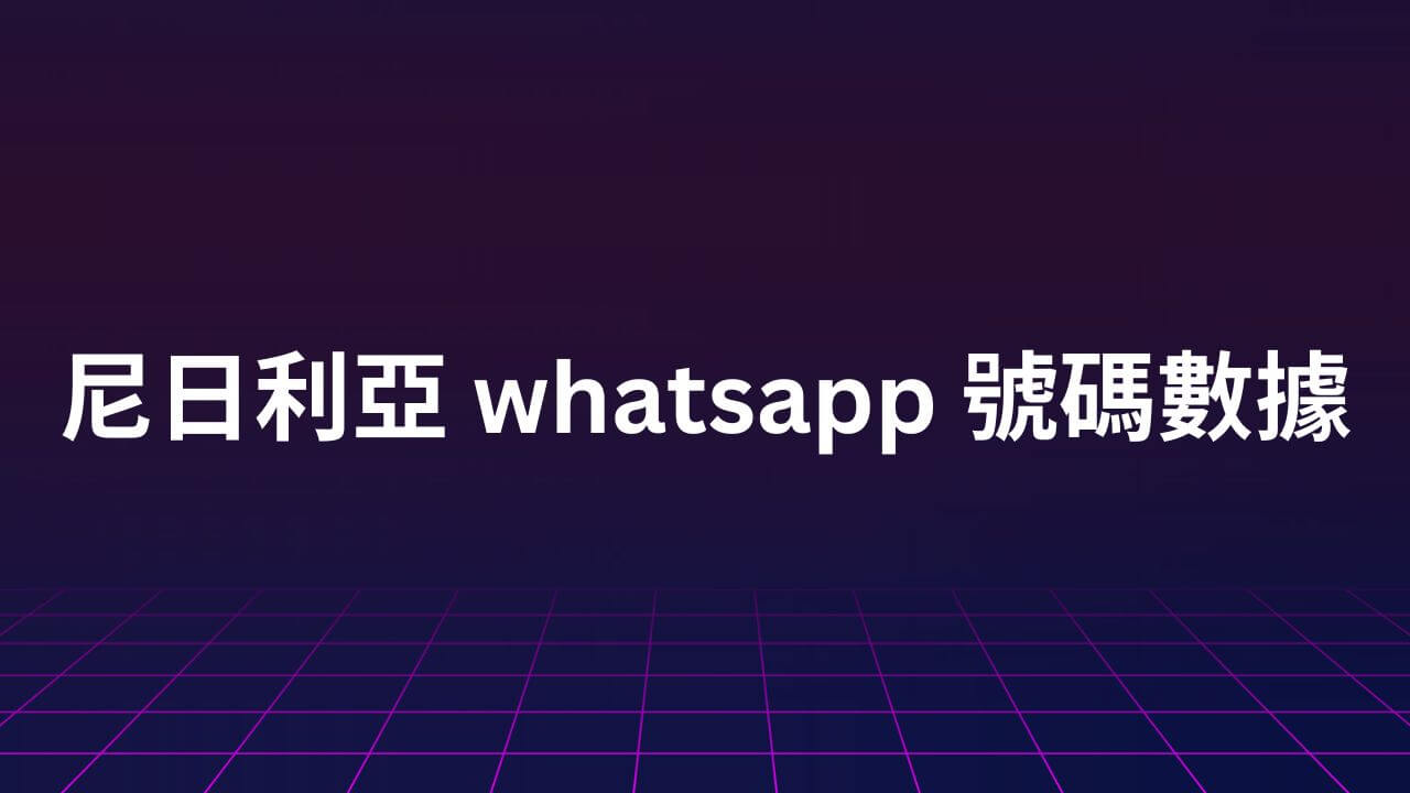 尼日利亞 whatsapp 號碼數據